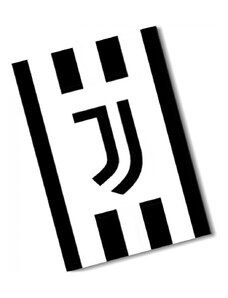 Carbotex Velká fleecová deka Juventus FC - motiv Black & White - Polar fleece 150 x 200 cm