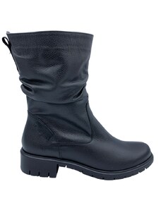 Dámské zimní kožené boty Barton 8122 černá