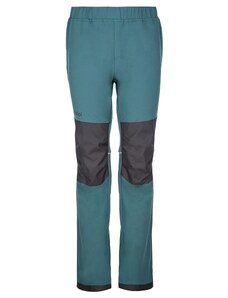 Dětské softshellové outdoorové kalhoty Kilpi RIZO-J tmavě zelená