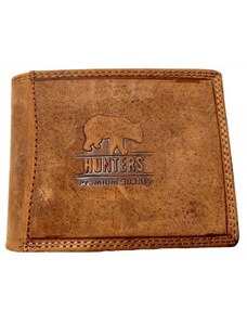Kožená peněženka z broušené kůže HUNTERS