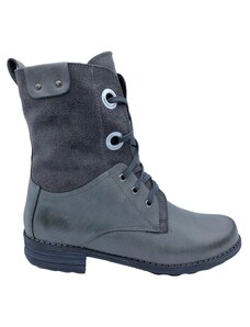 Dámská zimní kožená obuv Kira 715 šedá