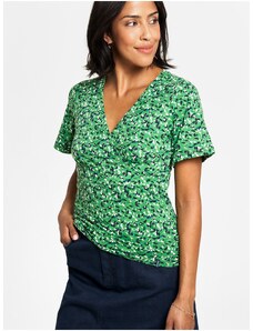 Zelené vzorované tričko Tranquillo - Dámské