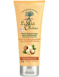 Regenerační kondicionér pro suché a kudrnaté vlasy Le Petit Olivier – bambucké máslo a makadamový olej, 200 ml