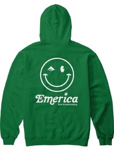 emerica Pánská mikina happy face po hoodie kelly green