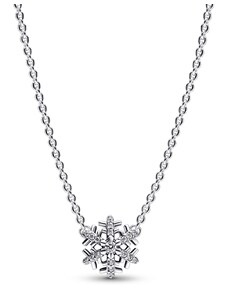 PANDORA náhrdelník Třpytivá sněhová vločka