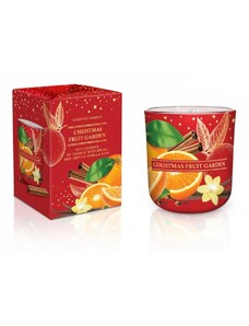 Bartek svíčka vosková ve skle 150g Christmas Fruit Garden Orange with Spices