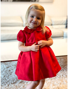 Dívčí společenské šaty, MAYORAL červené VÁNOCE