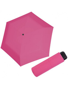 Derby Micro Slim - dámský/dětský skládací deštník, růžová, plná barva