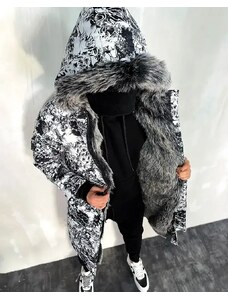 Fashionformen Prodloužená maskáčová pánská zimní bunda parka OJ Legend