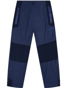 KUGO-Kalhoty zateplené Sport Kostka starší kluci modré