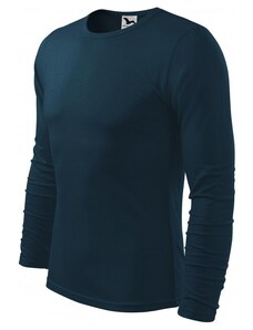 Malfini Levné pánské triko s dlouhým rukávem, tmavomodrá