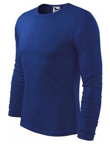 Malfini Levné pánské triko s dlouhým rukávem, kráľovská modrá