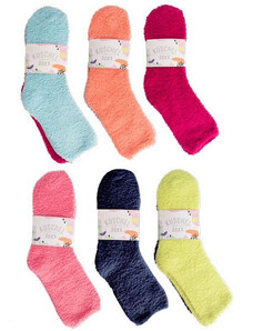 TRENDY socks ŽINILKA jemné barevné žinilkové ponožky TRENDYSOCKS mix barev UNI