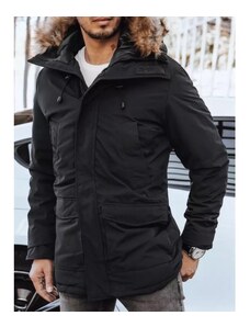 DSTREET Pánská bunda zimní s kapucí HARLEY černá