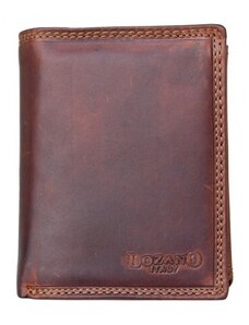 Celá kožená peněženka Lozano z bytelné hlazené hovězí kůže s ochranou dat na kartách (RFID) FLW