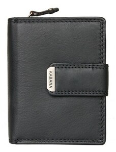Černá kompaktní dámská kožená peněženka Kabana FLW