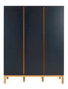 Antracitově šedá lakovaná skříň Quax Indigo 198 x 152 cm