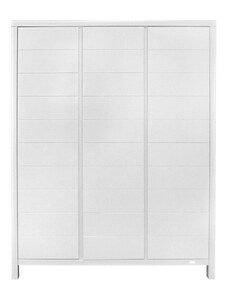 Bíle lakovaná skříň Quax Stripes 190 x 147 cm