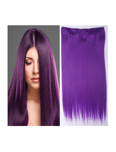 Girlshow Clip in vlasy - 60 cm dlouhý pás vlasů - odstín Purple