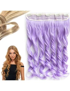 Girlshow Clip in pás vlasů - lokny 55 cm - odstín Light Purple