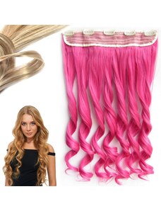 Girlshow Clip in pás vlasů - lokny 55 cm - odstín Peach Pink