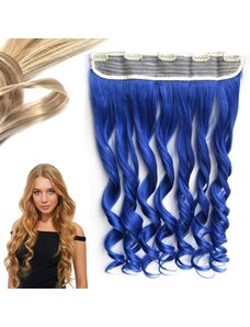 Girlshow Clip in pás vlasů - lokny 55 cm - odstín Blue