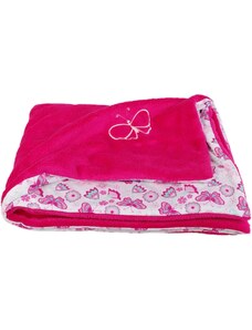 Kaarsgaren Dětská deka růžová motýl Wellsoft bavlna
