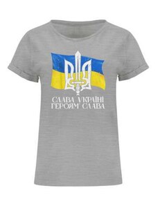 Tamina Tričko Support Ukrainians Flag Vintage Ukraine