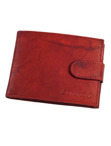 Pánská kožená peněženka Loranzo, 498, červenohnědá