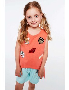 FASARDI Dívčí tričko s korálovými nášivkami