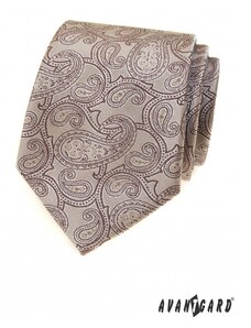 Béžová kravata s paisley motivem Avantgard 561-22286