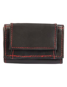 Excellanc Unisex mini peněženka z pravé kůže, černá