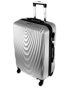 Cestovní kufr RGL 663 stříbrný - velký