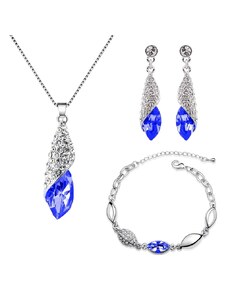 Sisi Jewelry Souprava náhrdelníku, náušnic a náramku Elegance Sapphire