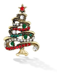 Éternelle Vánoční brož se zirkony Christmas Tree 5 - vánoční stromeček