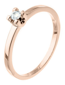 Zlatý prsten s diamantem ZPTO188C-59-1000