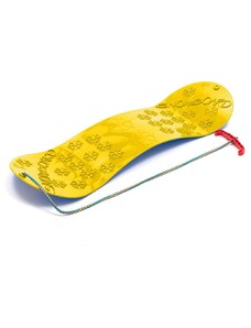 Dětský kluzák na sníh Baby Mix SNOWBOARD 72 cm žlutý Barva: Žlutá
