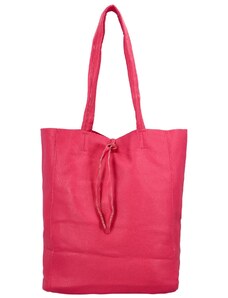 Paolo Bags Velká prostorná shopper taška Santee, tmavě růžová