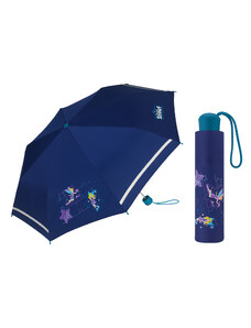 Scout BLUE STAR dívčí skládací deštník s vílou a reflexním páskem