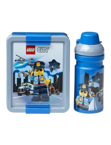 Modrý svačinový set LEGO CITY