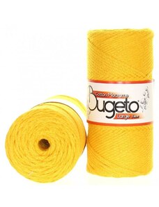 Bugeto Cotton Macrame Large 3 mm - žlutá 406