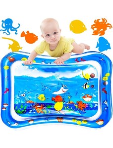 Kruzzel Nafukovací vodní podložka pro děti s barevnými zvířátky, vícebarevná, PVC, 60x45 cm