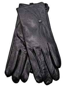 Dámské zateplené rukavice z pravé kůže černé