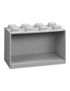 Lego Šedá nástěnná police LEGO Storage 21 x 32 cm