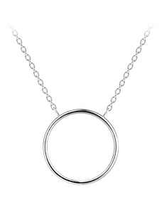 SYLVIENE Stříbrný náhrdelník Circle 16 mm