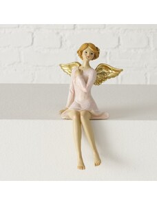 BOLTZE Dekorace anděl Virginy sedící 1ks, 13x12x22 cm