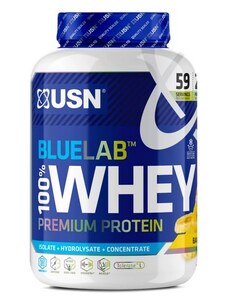Proteinové prášky USN BlueLab 100% Whey Premium Protein banana 2kg blw14