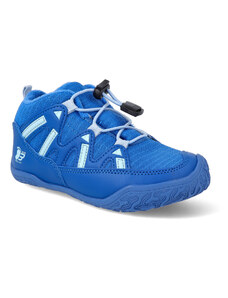 Barefoot kotníková obuv s membránou Ballop - Intense W blue modrá vegan