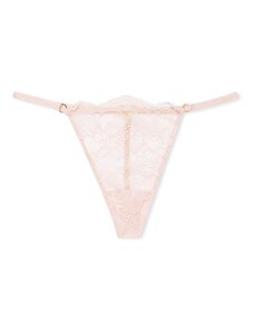 Victoria's Secret krajkové kalhotky tanga Very Sexy Charm V-String Purest Pink