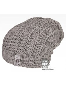 Merino pletená čepice Dráče - Harmony 19, šedá